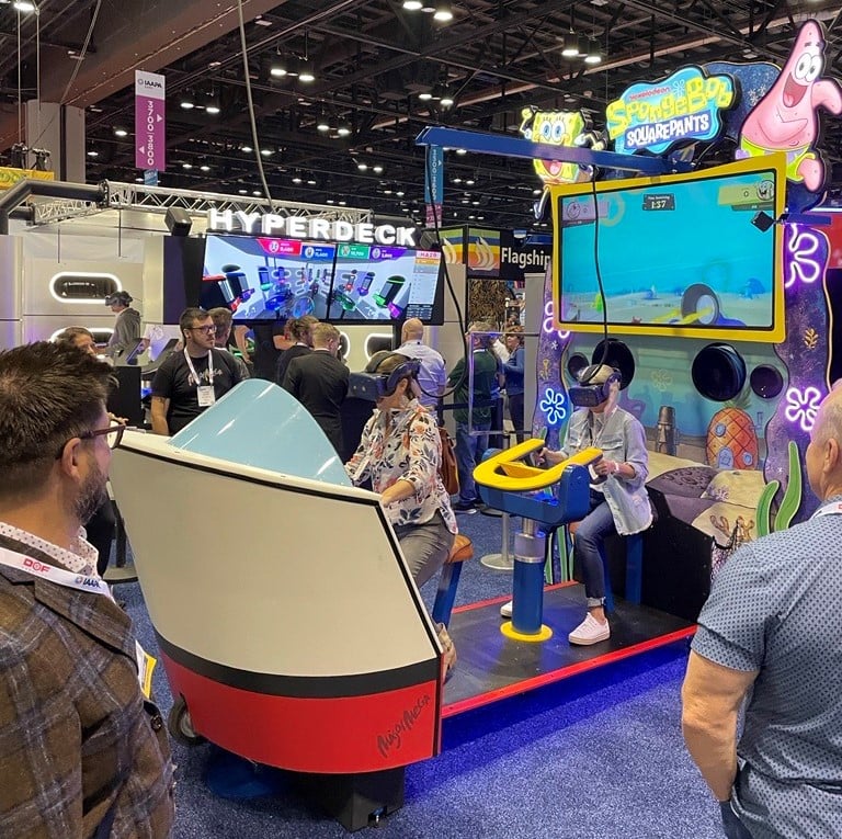 A VR Spongebob attraction
