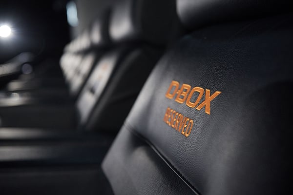 D-BOX seats in a Cineplex movie theater
