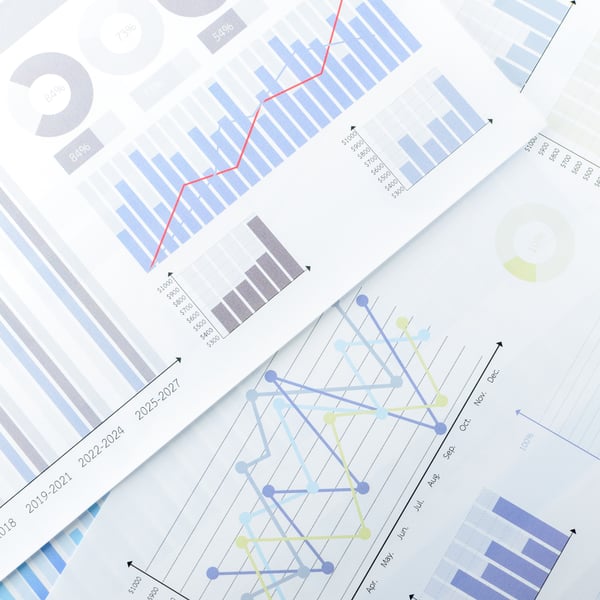 Financial charts on paeprs