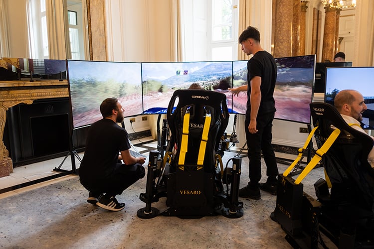 Vesaro Sim racing rig demonstration