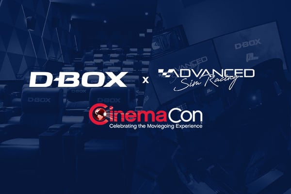 D-BOX participera au CinemaCon 2024 avec son partenaire Advanced SimRacing