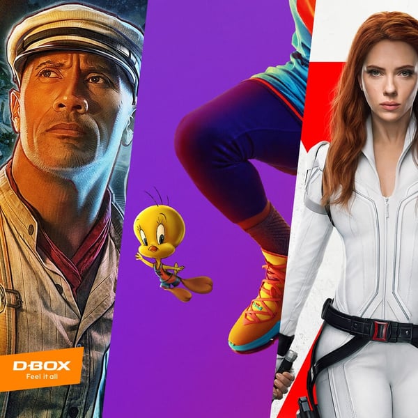5 family flicks all available summer 2021 in D-BOX