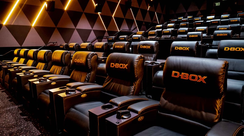 Hoyts auditorium with D-BOX haptic seats