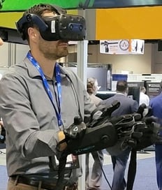 Haptx DK2 gloves at I/ITSEC 2021