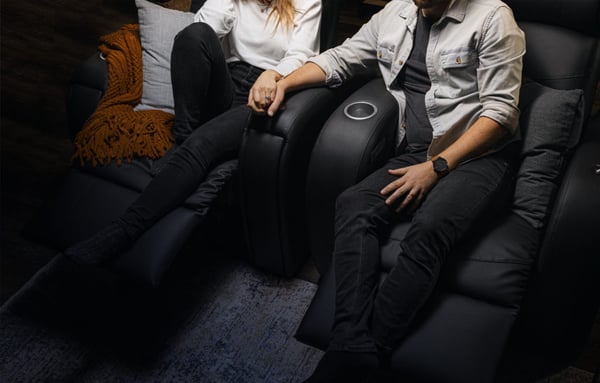 Couple seating in D-BOX recliner seats
