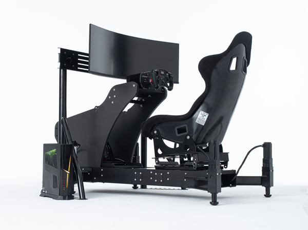 Un simulateur haptique de sim racing avec actuateurs D-BOX