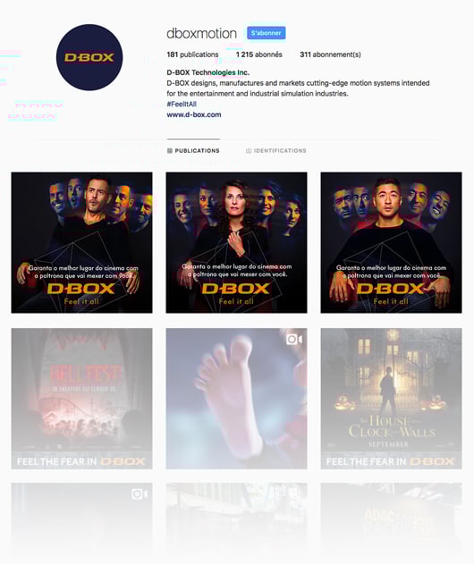 Postagem no Instagram de mídia social