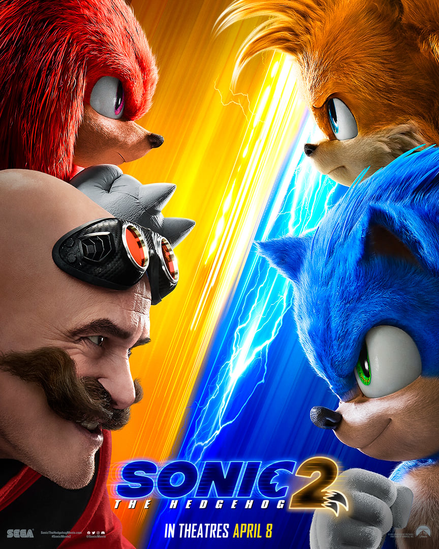 Sonic le Hérisson 2 affiche de film