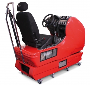 Driver training seat simulator
