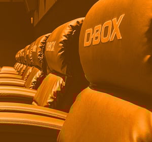 D-BOX seats in a cinema