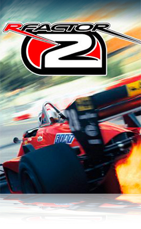 The game cover of the sim racing game rFactor 2