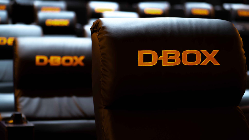 D-BOX seats in a movie theater