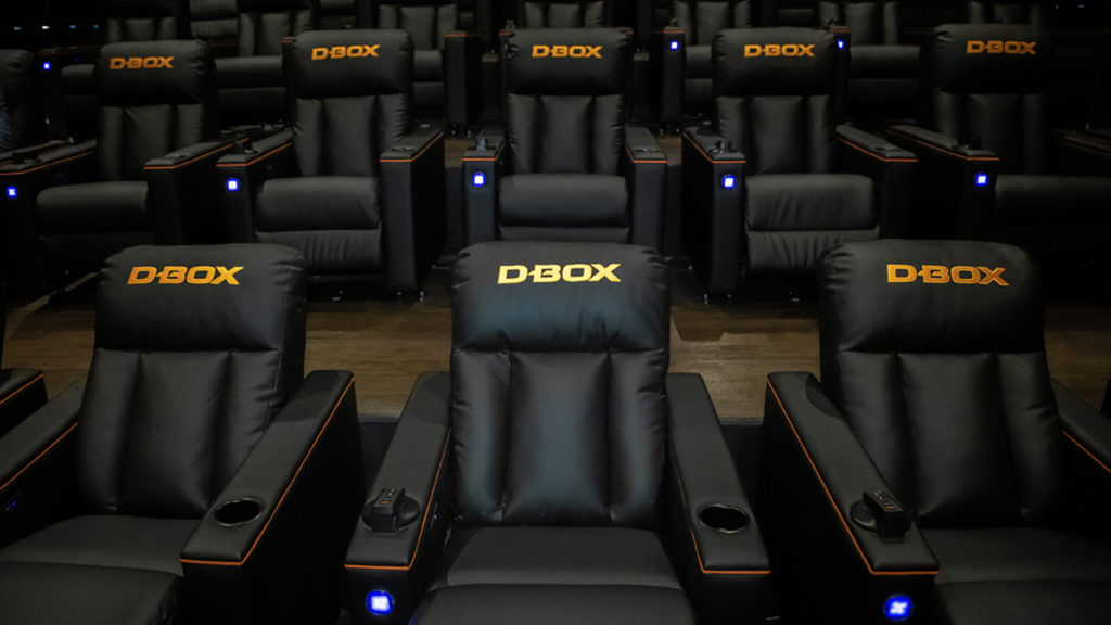 Sièges D-BOX au cinéma Maya