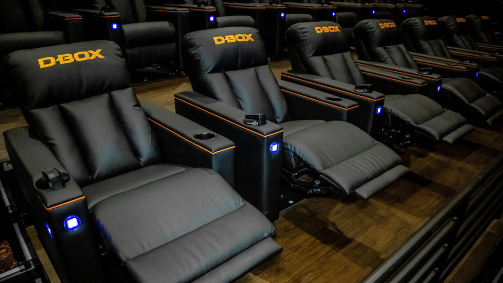 D-BOX haptic cinema recliners