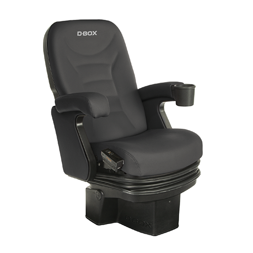 One D-BOX movie theater seat recliner